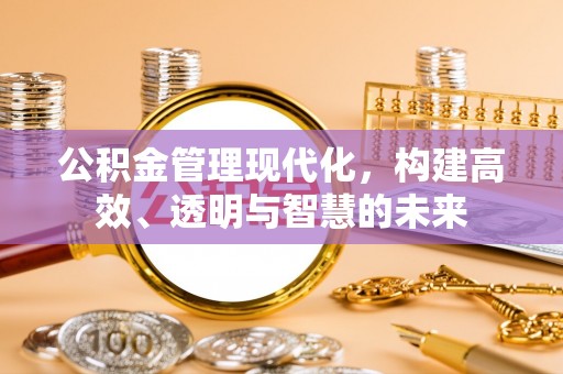 富川公积金管理现代化，构建高效、透明与智慧的未来