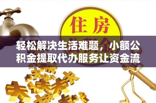 富川轻松解决生活难题，小额公积金提取代办服务让资金流动更便捷