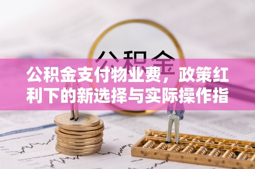 富川公积金支付物业费，政策红利下的新选择与实际操作指南